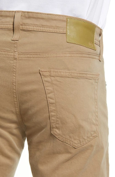 Shop Ag Tellis Slim Fit Sateen Pants In Beechwood