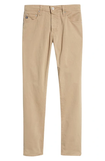 Shop Ag Tellis Slim Fit Sateen Pants In Beechwood