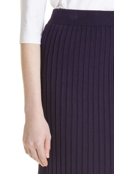 Shop Hugo Boss Fenova Ribbed Pencil Skirt In Grape
