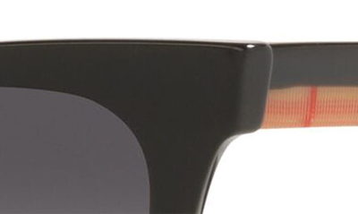 Shop Burberry 53mm Irregular Square Sunglasses In Black/ Grey Gradient Blue
