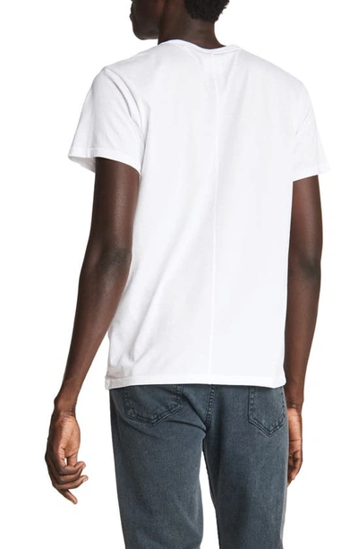 Shop Rag & Bone Principle Base T-shirt In White