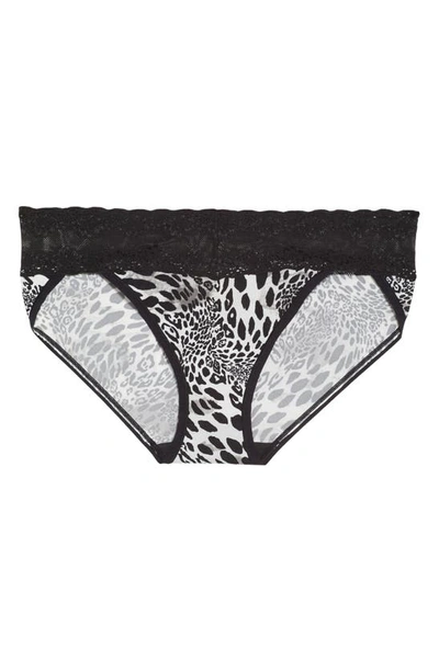 Shop Natori Bliss Perfection Bikini In Black Luxe Leopard Print