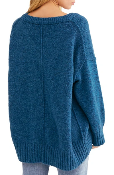 Shop Free People Brookside Sweater In Halcyon Blue