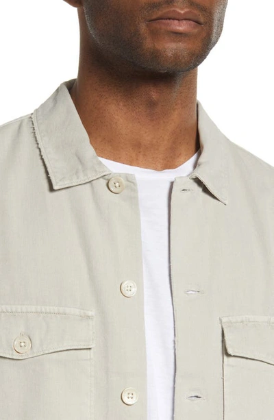 Shop Allsaints Spotter Button-up Shirt Jacket In Oat Taupe