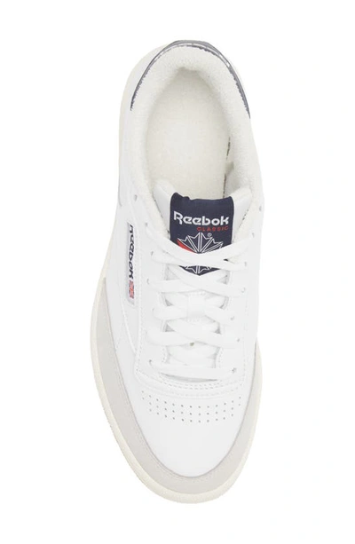Shop Reebok Club C 85 Sneaker In White/white/glass Blue