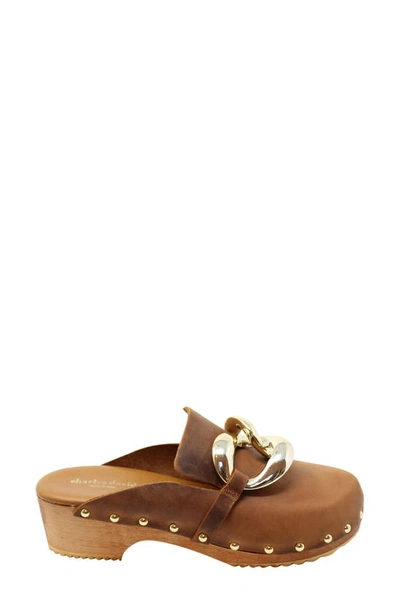 Charles David Siena Clog In Cognac-lech
