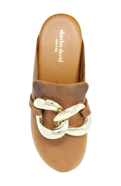 Charles David Siena Clog In Cognac-lech