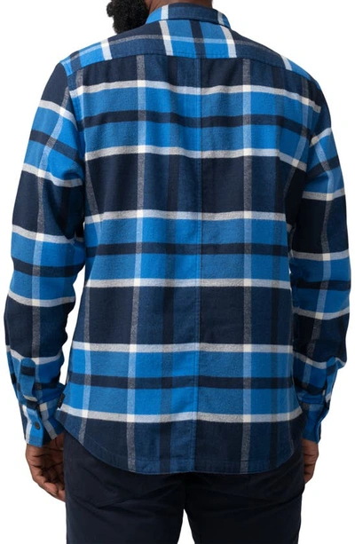 Shop Good Man Brand Stadium Shirt Jacket In Blue Plaid