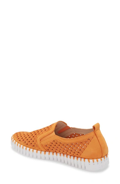 Shop Ilse Jacobsen Tulip Slip-on Sneaker In Mango Sorbet