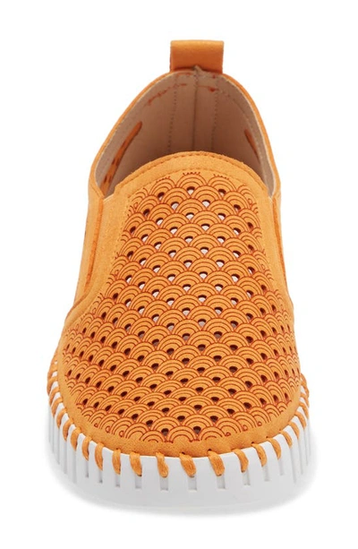 Shop Ilse Jacobsen Tulip Slip-on Sneaker In Mango Sorbet