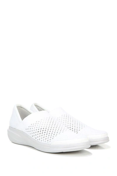 Shop Bzees Charlie Knit Slip-on Shoe In White