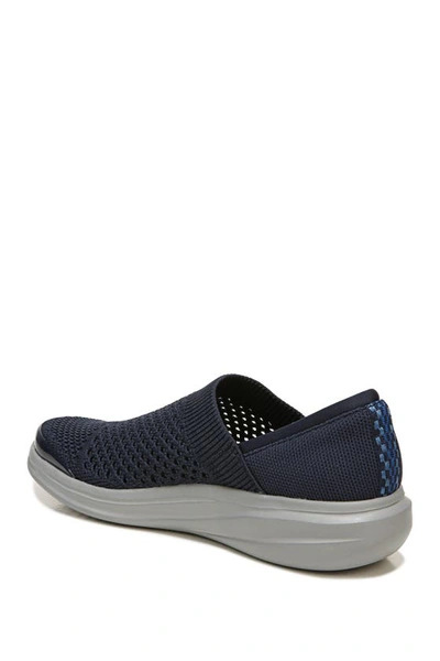 Shop Bzees Charlie Knit Slip-on Shoe In Navy