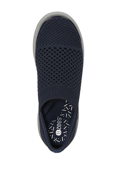 Bzees Charlie Knit Slip-on Shoe In Navy