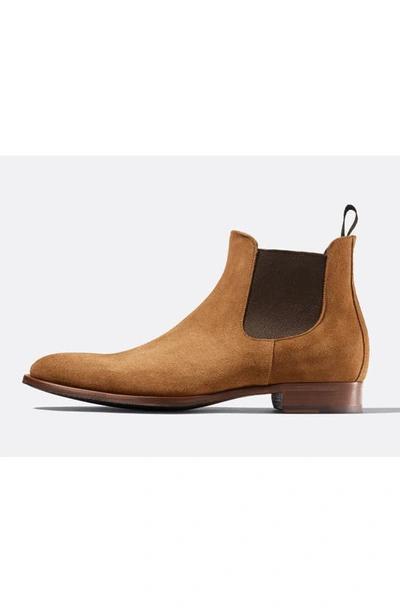 Shop To Boot New York Shelby Mid Chelsea Boot In Mid Brown Suede
