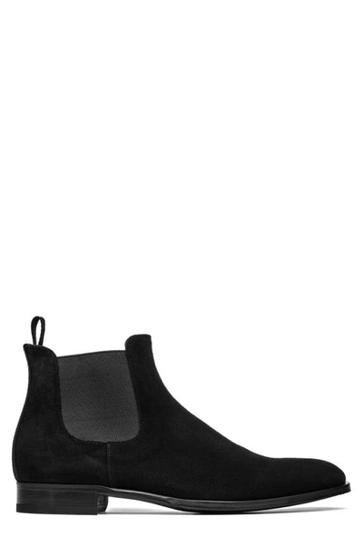 Shop To Boot New York Shelby Mid Chelsea Boot In Black Suede