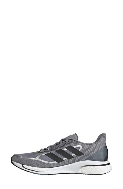 Shop Adidas Originals Supernova Running Shoe In Grey/ Black/ Blue
