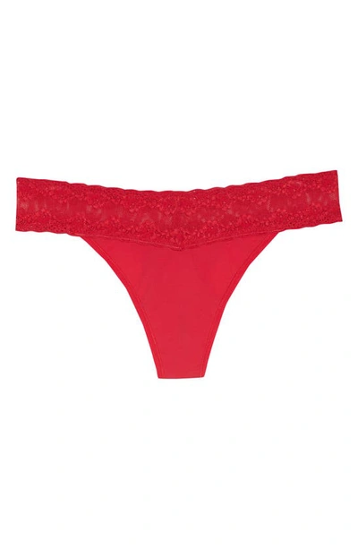 Shop Natori Bliss Perfection Thong In Sunset Coral