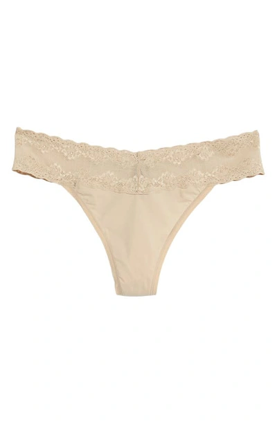 Shop Natori Bliss Perfection Thong In Cafe