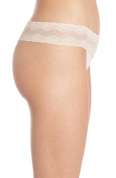 Shop Natori Bliss Perfection Thong In Cameo Rose