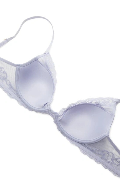 Shop Natori Feathers Underwire Contour Bra In Polar Blue