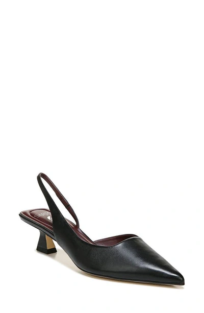 Shop Sarto By Franco Sarto Devin Kitten Heel Slingback Pump In Black