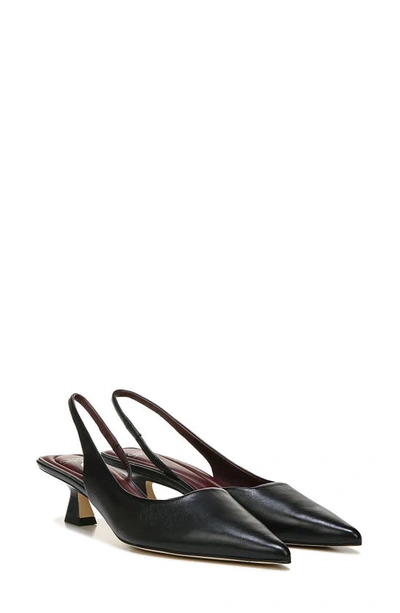 Shop Sarto By Franco Sarto Devin Kitten Heel Slingback Pump In Black