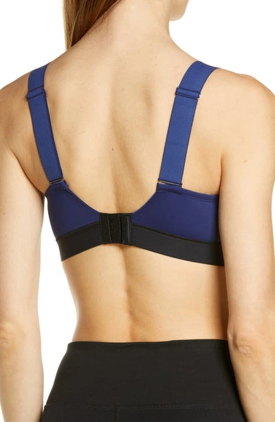 Shop Natori Dynamic Contour Underwire Sports Bra In Evening Sky/black