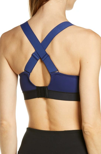 Shop Natori Dynamic Contour Underwire Sports Bra In Evening Sky/black