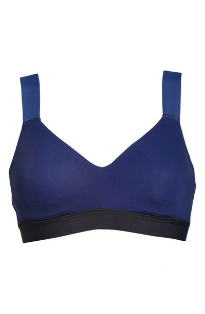 Shop Natori Dynamic Contour Underwire Sports Bra In Evening Sky/black