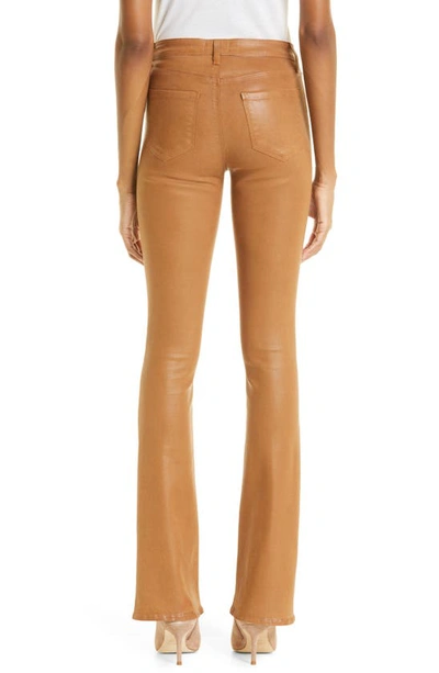 L'agence Selma High Waist Bootcut Jeans In Maple Coat