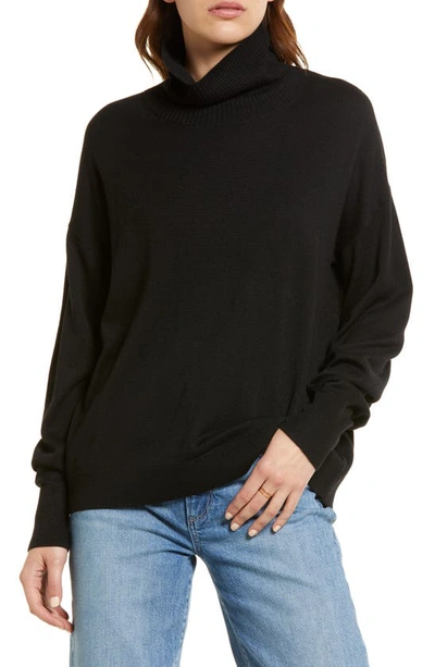 Shop Treasure & Bond Turtleneck Sweater In Black