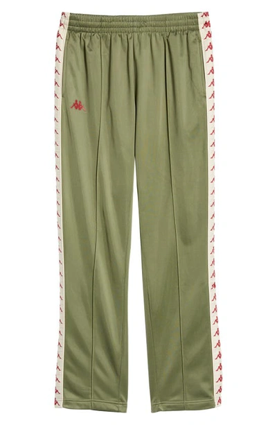 Shop Kappa 222 Banda Astoriazz Slim Fit Track Pants In Green Olive-beige-bordeaux