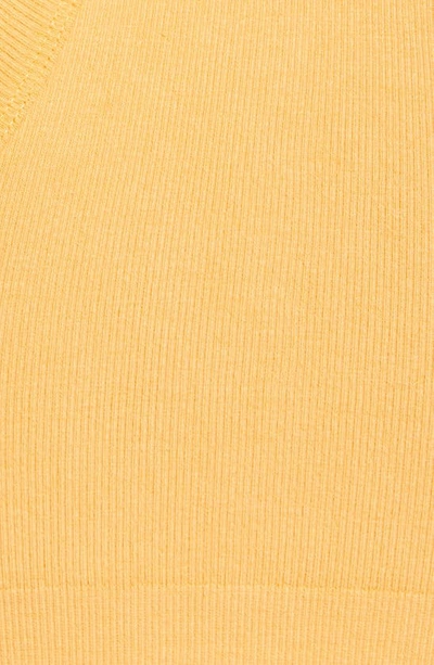 Shop Alo Yoga Delight Seamless Knit Bra In Golden Orange
