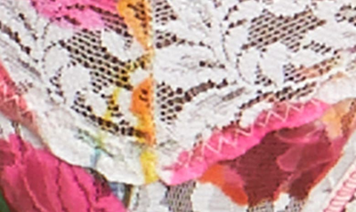 Hanky Panky Print Low Rise Thong In Floral Reflections