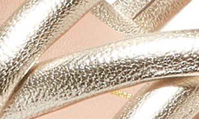 Shop Cole Haan Grove Platform Sandal In Gold Leather