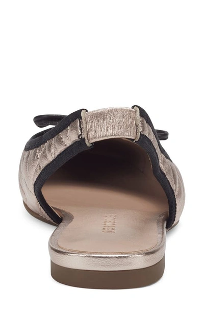 Shop Aerosoles Catarina Quilted Slingback Flat In Rose Gold Leather