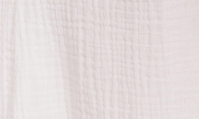 Everyday Ritual Riley Slit Wide-leg Cotton Gauze Pants In White