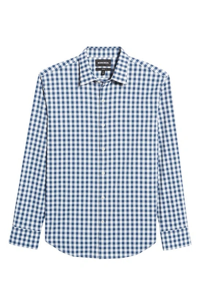 Bonobos Slim Fit Check Tech Button-up Shirt In Bondi Gingham Blue