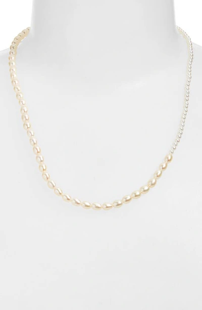 Shop Poppy Finch Contrast Cultured Pearl & Keshi Pearl Necklace In 14kyg