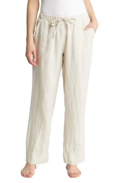 Shop Parachute Linen Lounge Pants In Bone