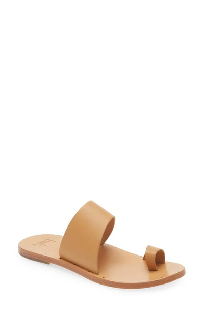 Shop Beek Finch Toe Loop Sandal In Honey/ Honey