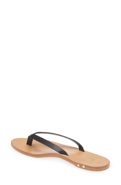 Shop Beek Seabird Flip Flop In Black/ Honey