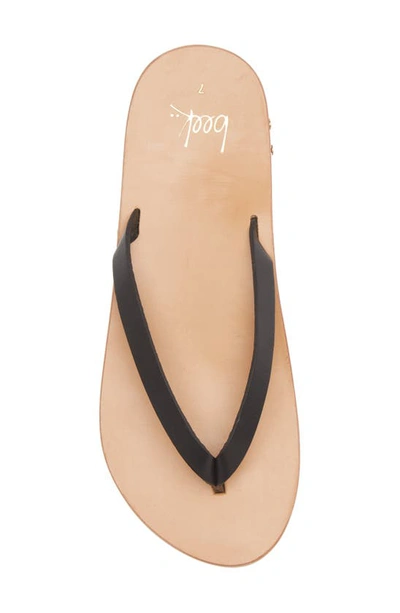 Shop Beek Seabird Flip Flop In Black/ Honey