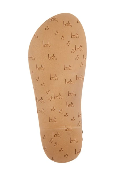 Beek Seabird Slide Sandals In Black/ Honey