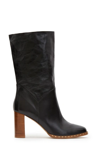 Shop Allsaints Mille Block Heel Boot In Black