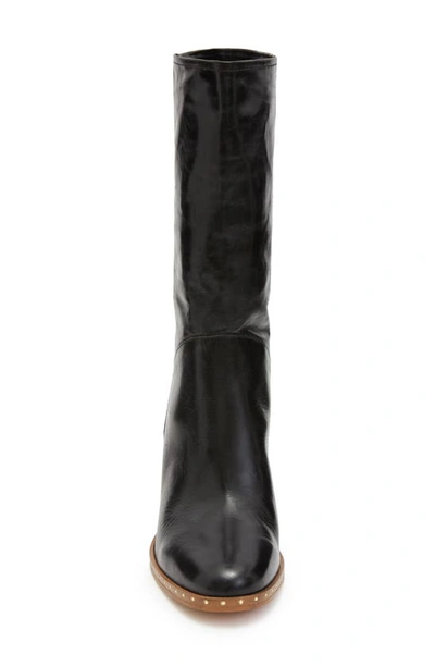 Shop Allsaints Mille Block Heel Boot In Black
