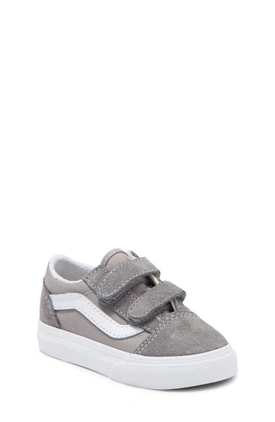 Vans Kids' Old Skool Sneaker In Suede Grey Chambray | ModeSens