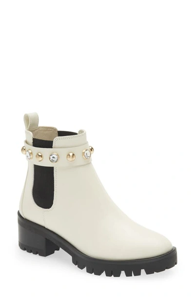 Shop Karl Lagerfeld Porshay Lug Sole Bootie In Bone