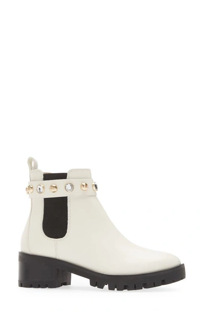 Shop Karl Lagerfeld Porshay Lug Sole Bootie In Bone