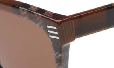 Shop Burberry 52mm Square Sunglasses In Brown Check/ Dark Brown